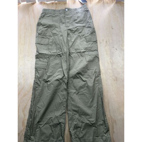Dkny Pants - DKNY Cargo Pants Khaki Medium M Elastic Waist Brown Hiking Pull On Trendy NWTs